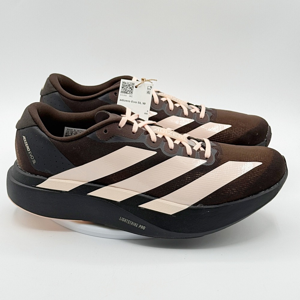 Adidas Adizero Evo SL Aurora Coffee Blush Pink / Size 9.5 Womens / KK1952, NEW